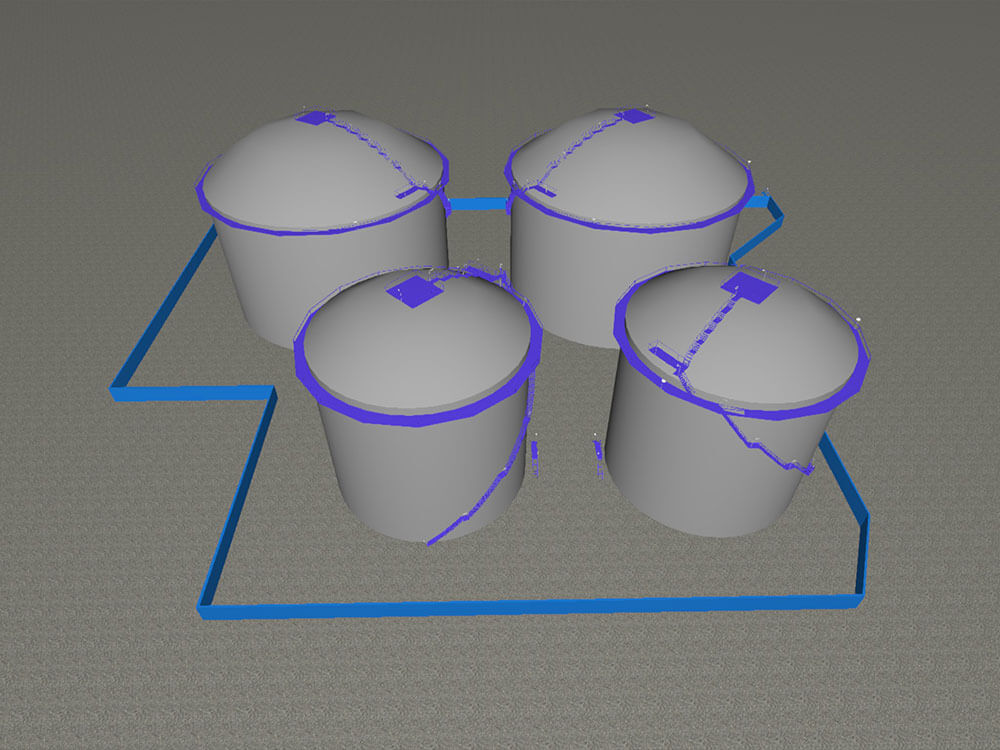 Lighting solution：Netherlands ETT-4（oil tank）